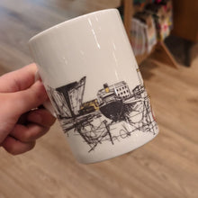 Load and play video in Gallery viewer, Titanic Quarter Belfast - Bone China Mug
