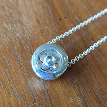 Load and play video in Gallery viewer, FORGET ME NOT PENDANT - Kinetic Necklace (Silver &amp; Gold)
