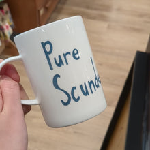 Load and play video in Gallery viewer, PURE SCUNDERED  - Belfast - Slang - humorous - bone - china - mug
