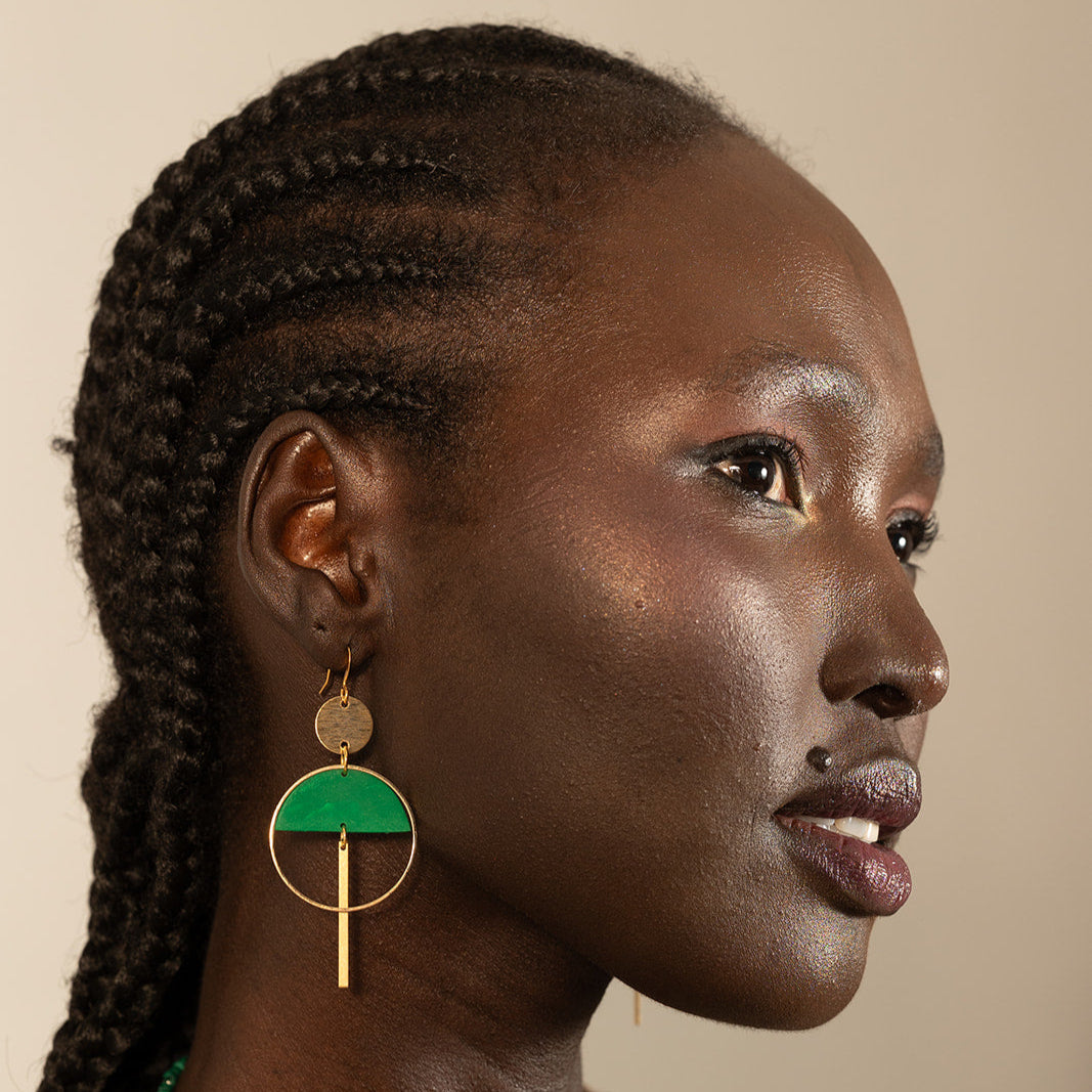 Sinead Earrings Green