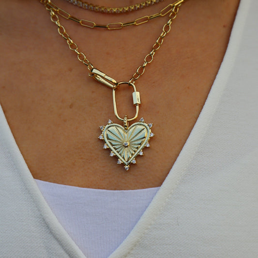Sunbeam Heart Necklace