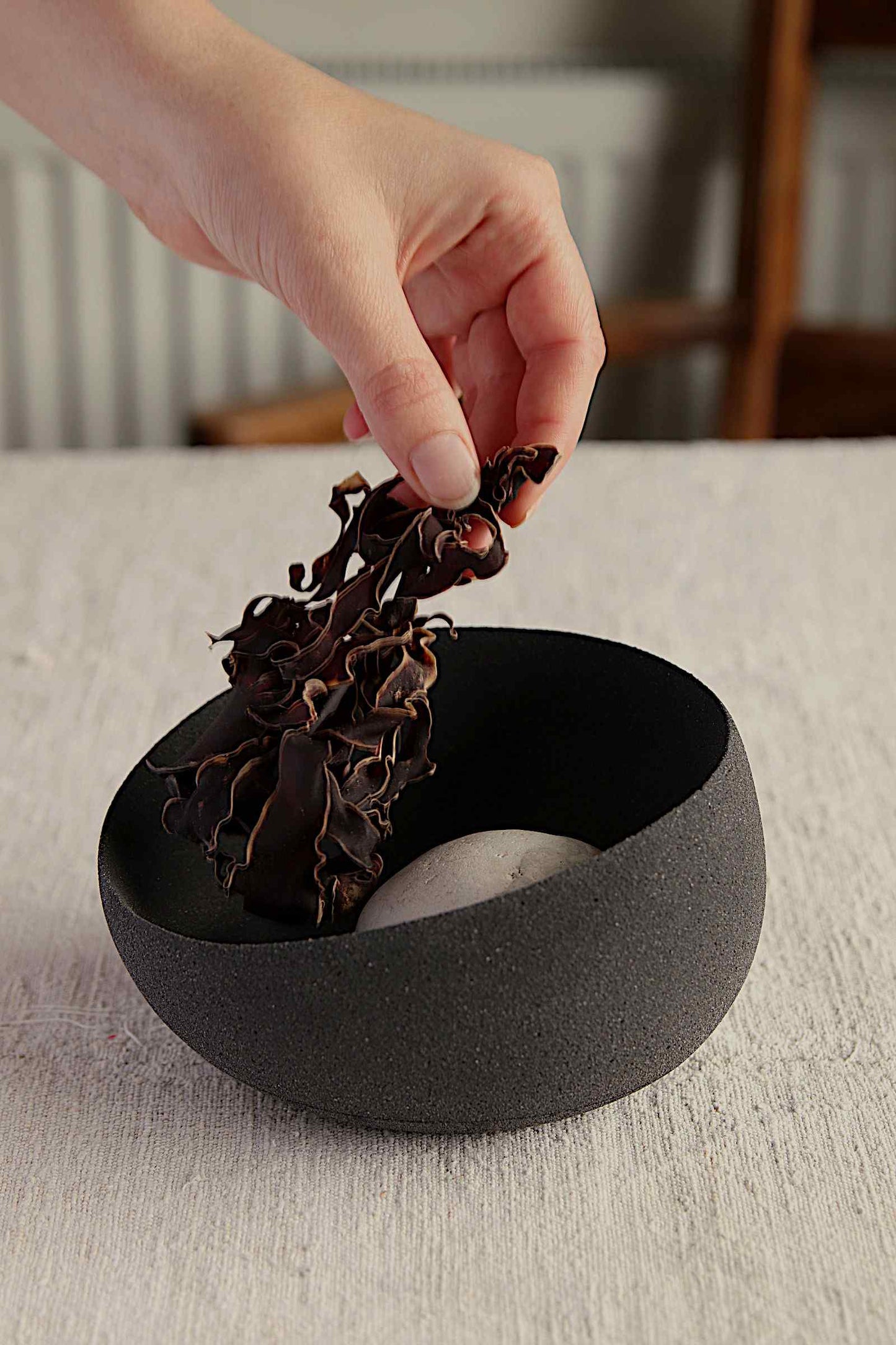 Wave Bowl (Charcoal Collection) - Skwid Studio