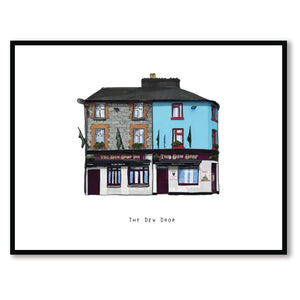 The DEW DROP - Galway Pub Print - Made in Ireland