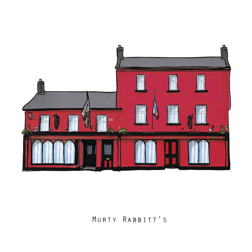 MURTY RABBITT’S - Galway Pub Print - Made in Ireland
