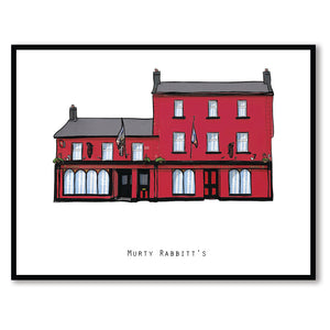 MURTY RABBITT’S - Galway Pub Print - Made in Ireland