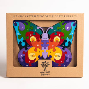 BUTTERFLY - Wooden Alphabet Jigsaw Puzzle