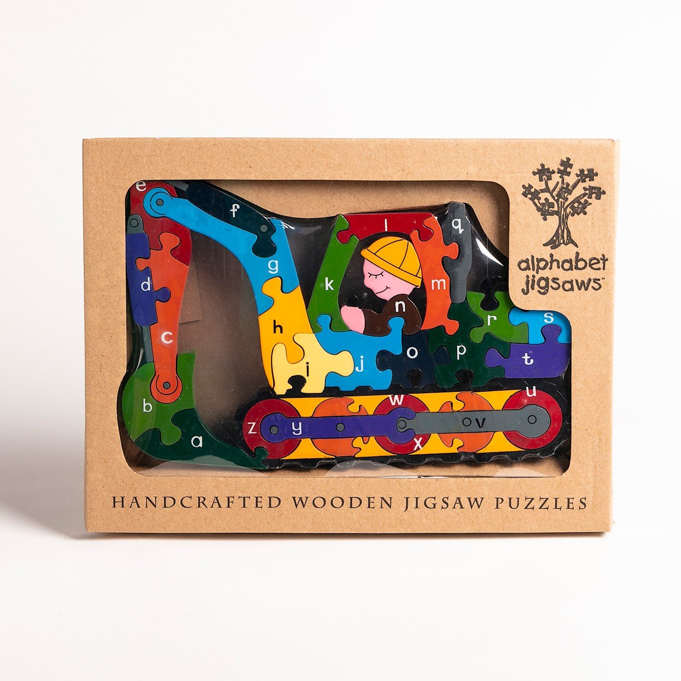 DIGGER - Wooden Alphabet Jigsaw Puzzle