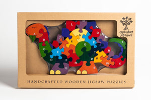 DINOSAUR - Wooden Alphabet Jigsaw Puzzle