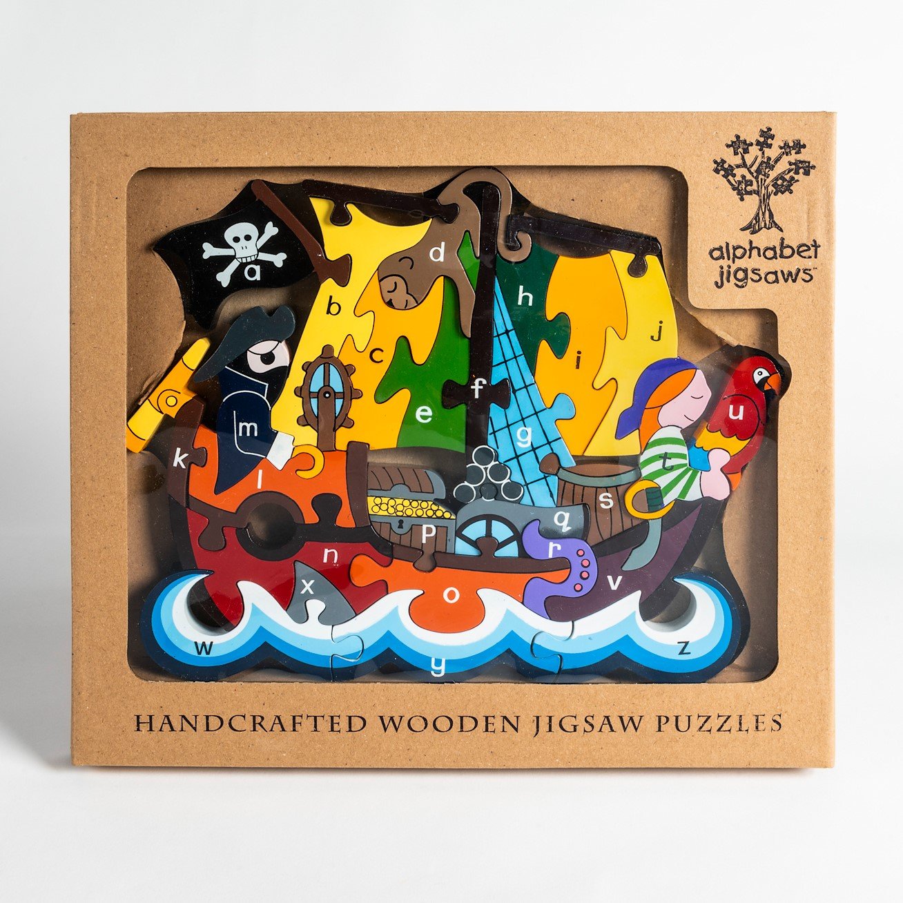 PIRATE SHIP - Wooden Alphabet Jigsaw Puzzle