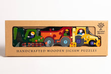 Load image into Gallery viewer, CONSTRUCTION ROW - Wooden Number Jigsaw Puzzle

