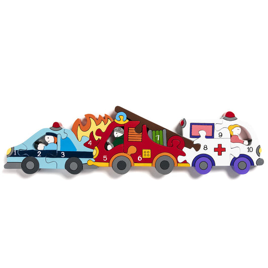 EMERGENCY - Wooden Number Jigsaw Puzzle