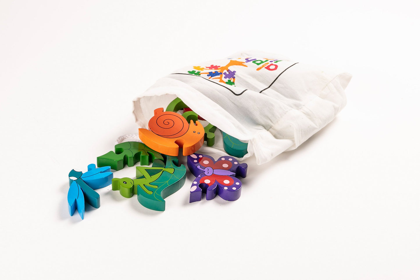 CREEPY CRAWLIES - Wooden Number Jigsaw Puzzle