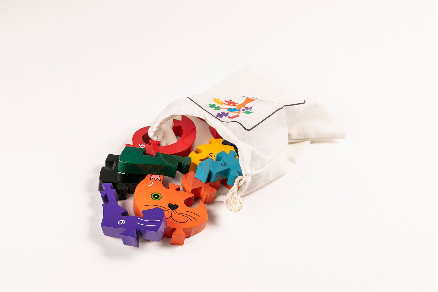 CAT - Wooden Number Jigsaw Puzzle