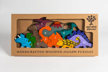 Load image into Gallery viewer, DINO ROW - Wooden Number Jigsaw Puzzle
