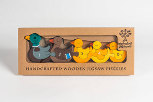 DUCK ROW - Wooden Number Jigsaw Puzzle