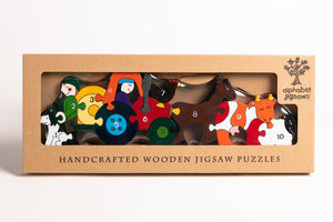 FARM - Wooden Number Jigsaw Puzzle