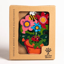 Load image into Gallery viewer, FLOWERPOT - Wooden Number Jigsaw Puzzle
