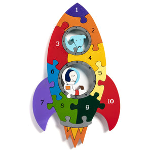 ROCKET - Wooden Number Jigsaw Puzzle
