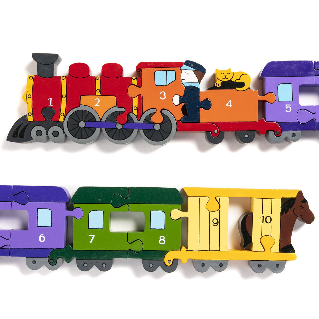 TRAIN - Wooden Number Jigsaw Puzzle