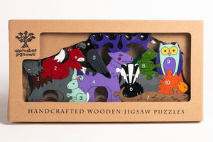 WOODLAND - Wooden Number Jigsaw Puzzle