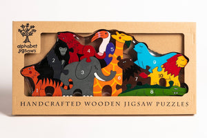 ZOO - Wooden Number Jigsaw Puzzle