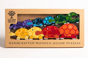 TORTOISE ROW - Wooden Number Jigsaw Puzzle