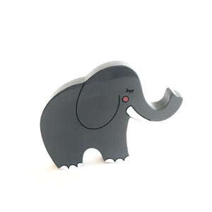 ELEPHANT - Wooden Animal Magnet