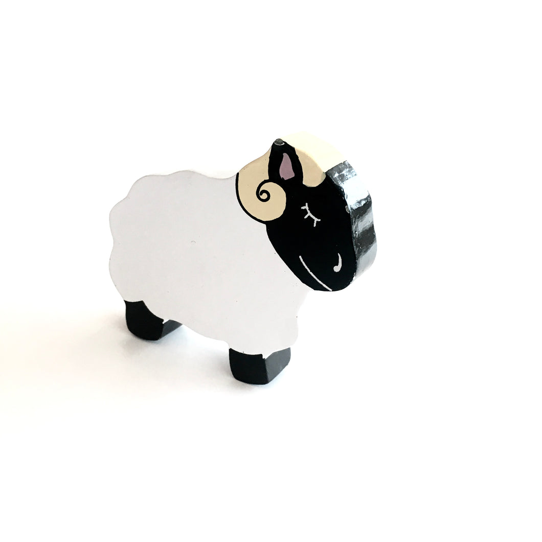SHEEP - Wooden Animal Magnet