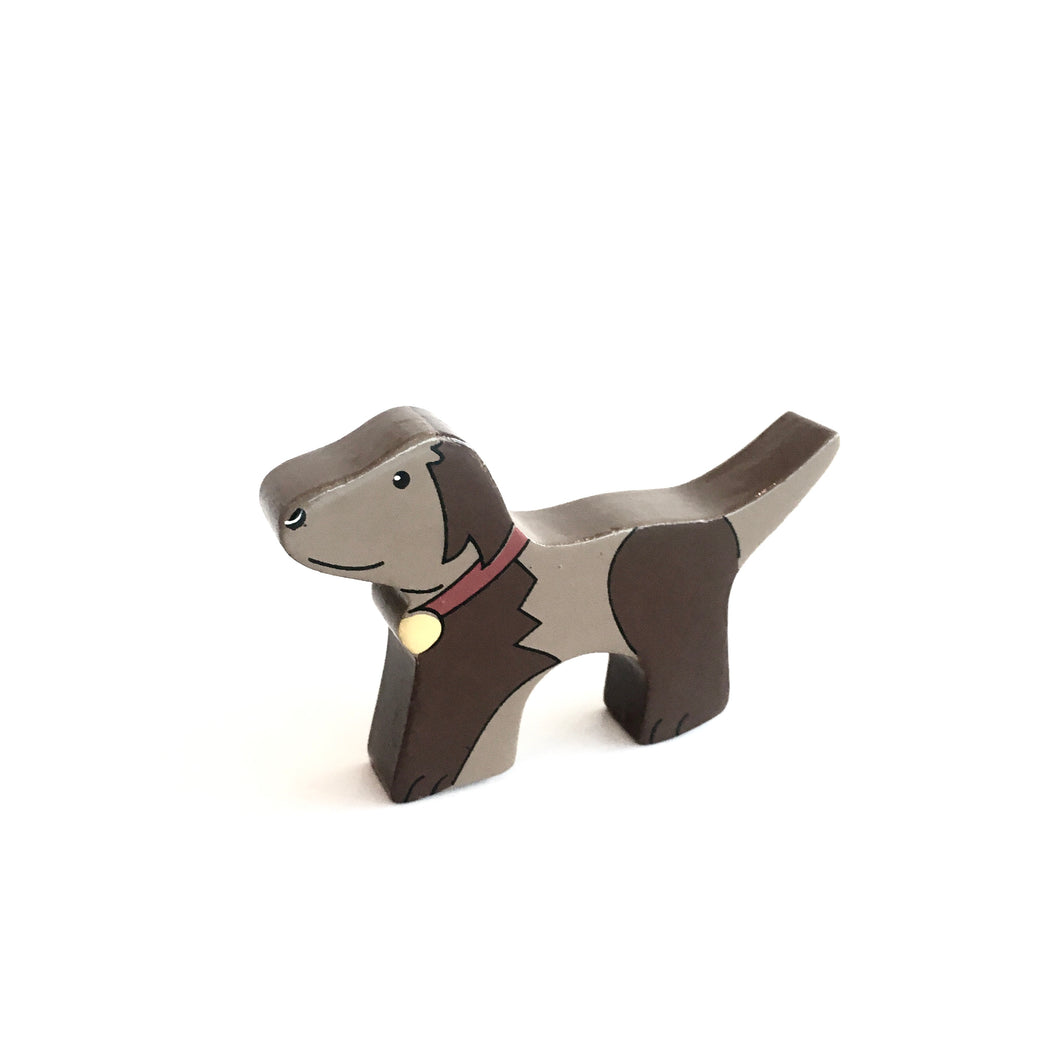 DOG - Wooden Animal Magnet
