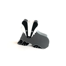 Load image into Gallery viewer, BADGER - Wooden Animal Magnet
