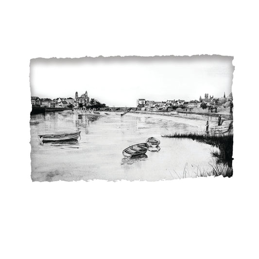ATHLONE ON THE SHANNON - River Town Central Ireland County Westmeath by Stephen Farnan