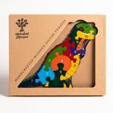 Load image into Gallery viewer, T-REX - Wooden Number Jigsaw Puzzle
