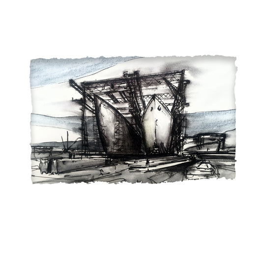 BUILDING TITANIC - The Shipyard Belfast County Antrim by Stephen Farnan