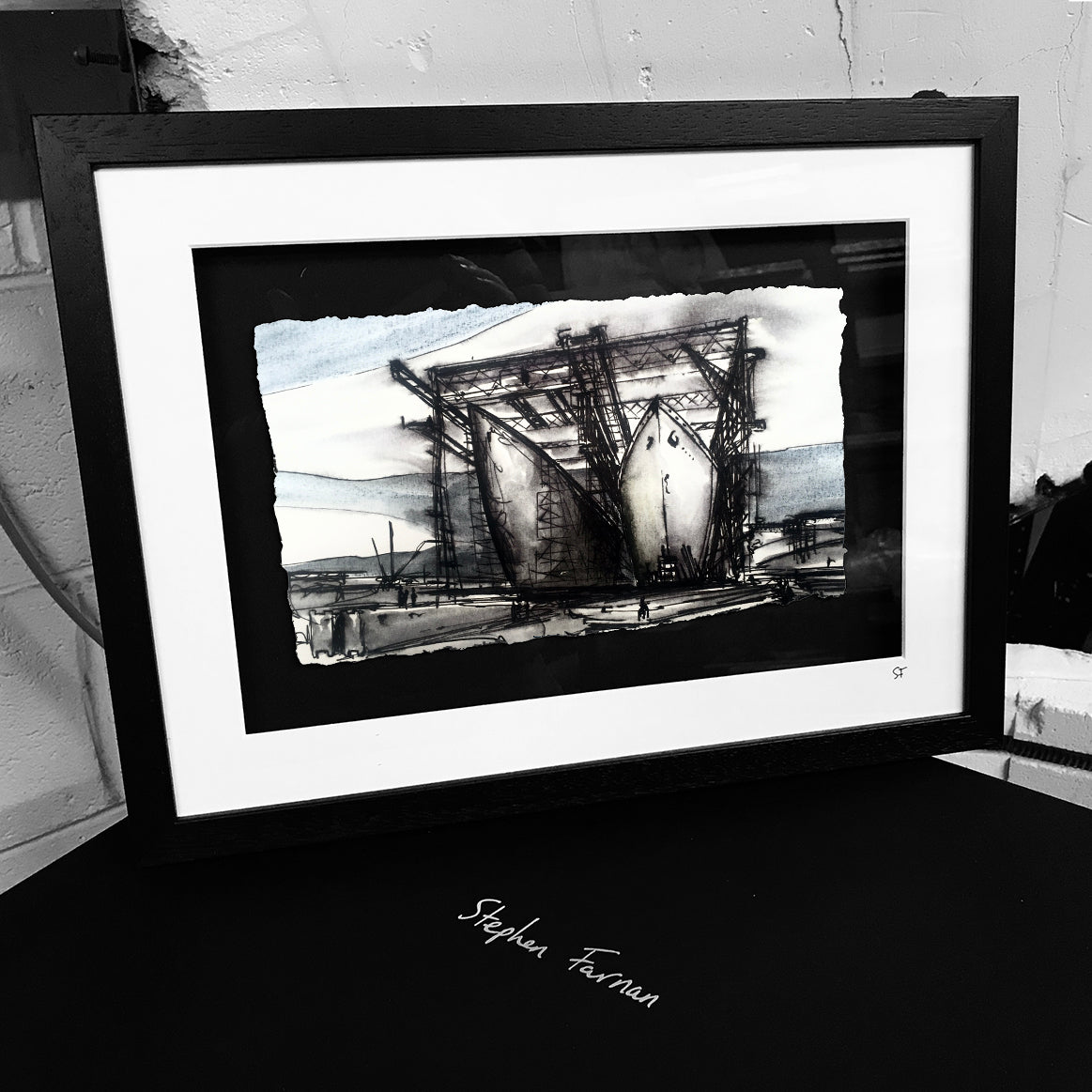 BUILDING TITANIC - The Shipyard Belfast County Antrim by Stephen Farnan
