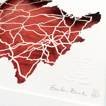 Load image into Gallery viewer, TYRONE - Papercut map - Designed Imagined Made in Ireland
