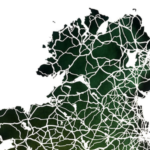 IRELAND - Papercut map - Designed Imagined Made in Ireland