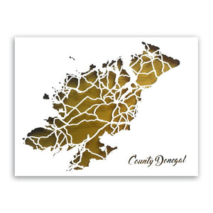 County DONEGAL - Papercut map - Designed Imagined Made in Ireland