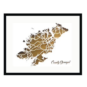 County DONEGAL - Papercut map - Designed Imagined Made in Ireland