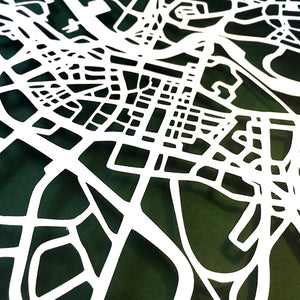 BELFAST City - Papercut map - Designed Imagined Made in Ireland