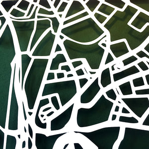 BELFAST City - Papercut map - Designed Imagined Made in Ireland