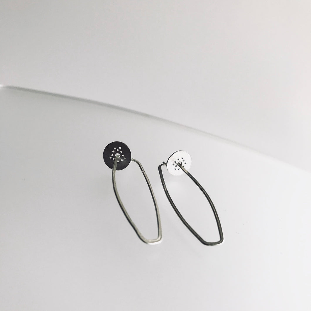 Line Earrings Sterling Silver - Line Collection, Made in Ireland