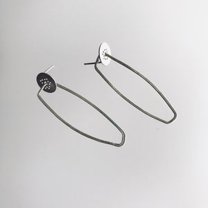 Line Earrings Sterling Silver - Line Collection, Made in Ireland