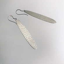 Load image into Gallery viewer, Leaf drop Earrings Sterling Silver Large - Shore Collection, Made in Ireland

