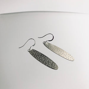 Leaf drop Earrings Sterling Silver - Small, Shore Collection, Made in Ireland