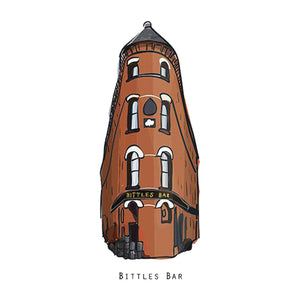 BITTLES BAR - Belfast Pub Print - Made in Ireland