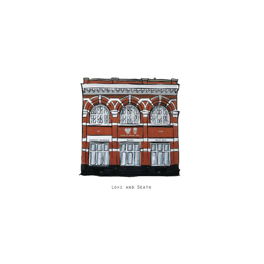 LOVE AND DEATH - Belfast Pub Print - Made in Ireland