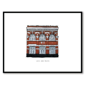 LOVE AND DEATH - Belfast Pub Print - Made in Ireland