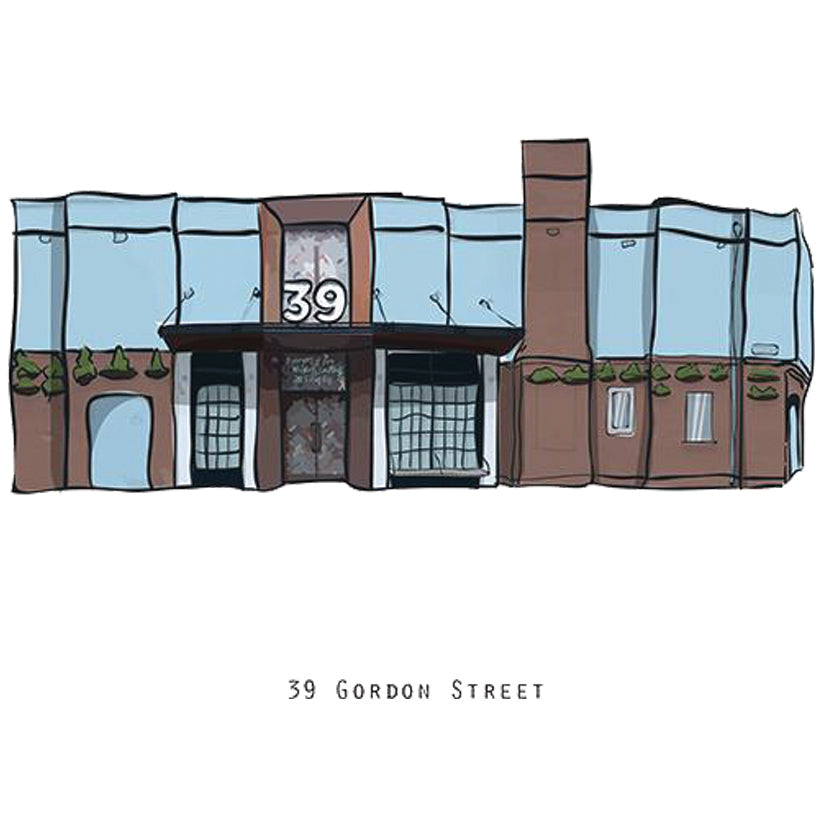 39 GORDON STREET - Belfast Pub Print - Made in Ireland