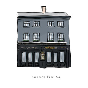 MURIEL’S CAFE BAR - Belfast Pub Print - Made in Ireland