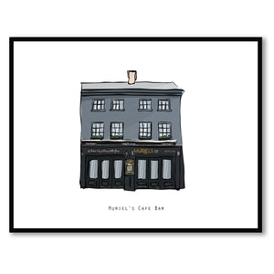 MURIEL’S CAFE BAR - Belfast Pub Print - Made in Ireland